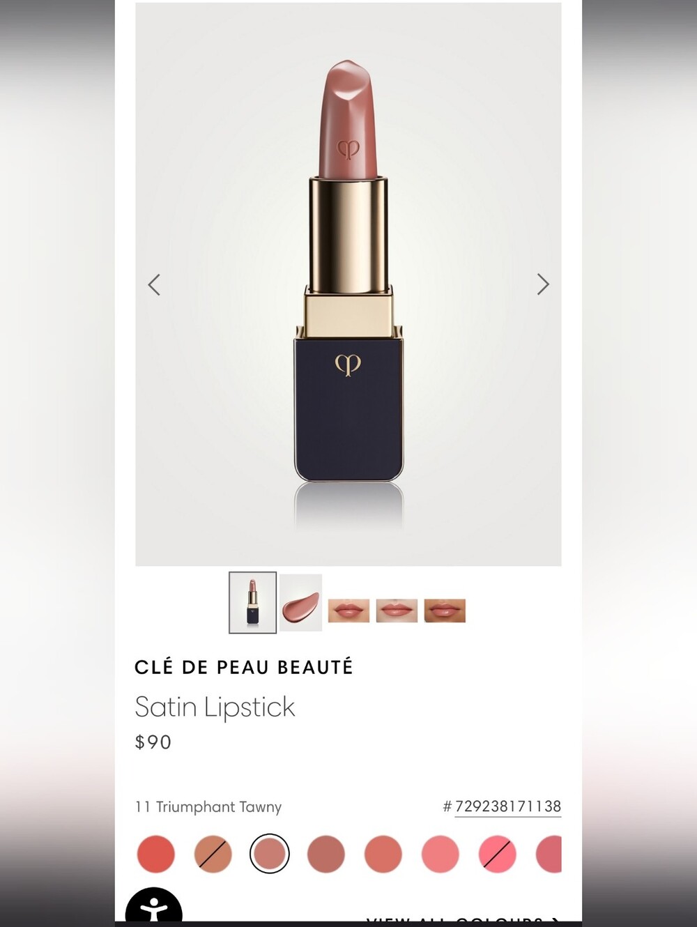 NEW Cle De Peau Satin Lipstick — Triumphant Tawny
